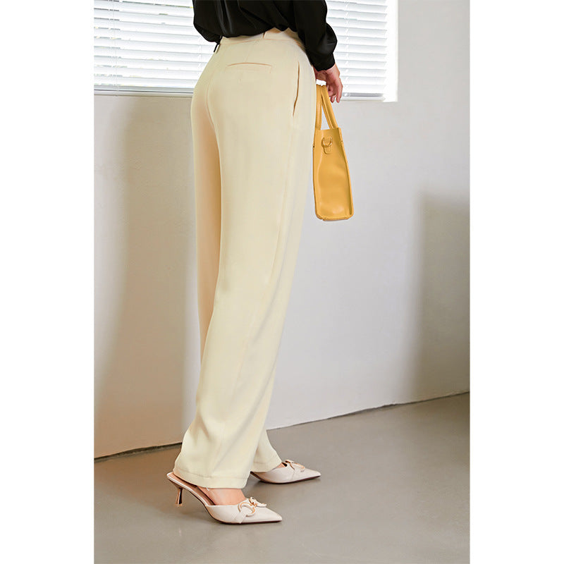 Belted Straight Trousers