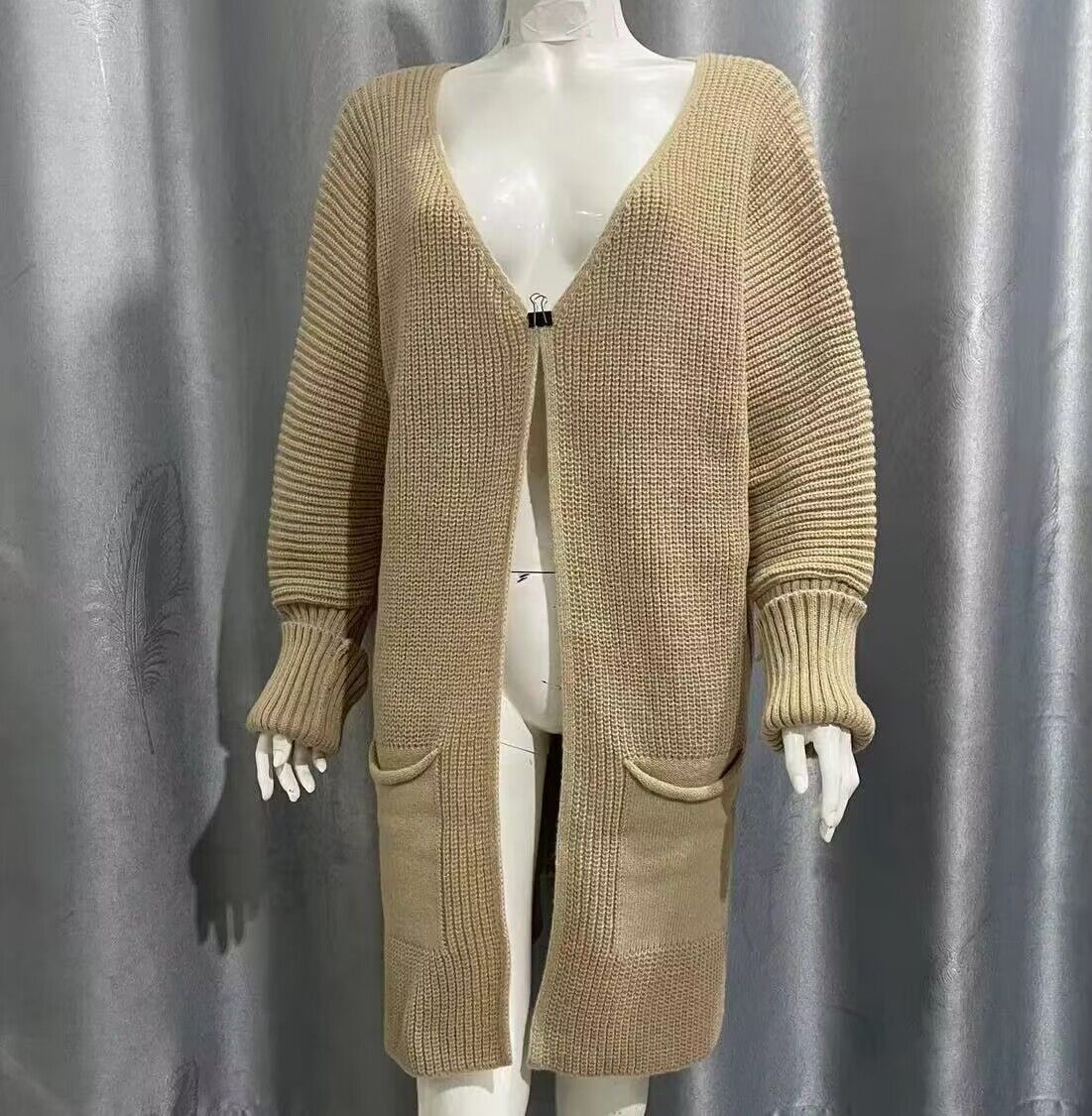 Loose Knitted Mid-length Sweater