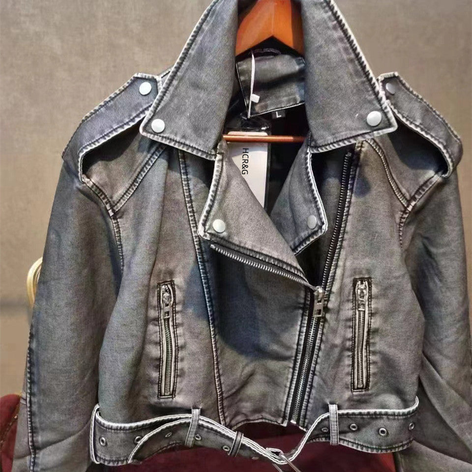 Distressed Leather Jacket