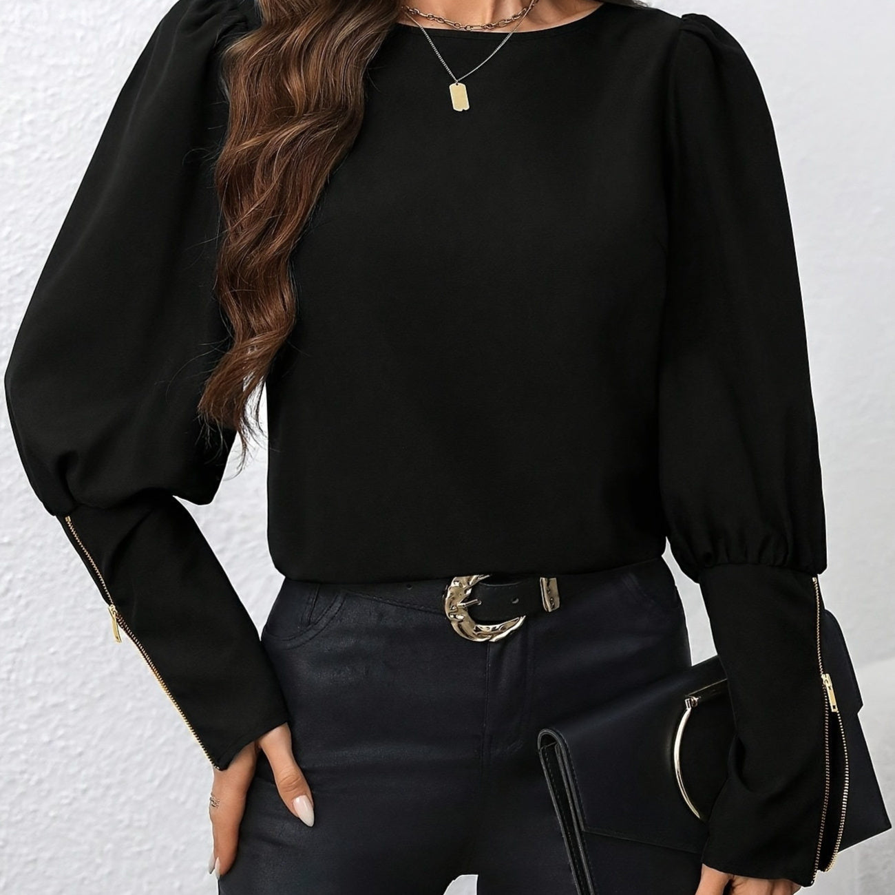 Long Sleeve Zip Top