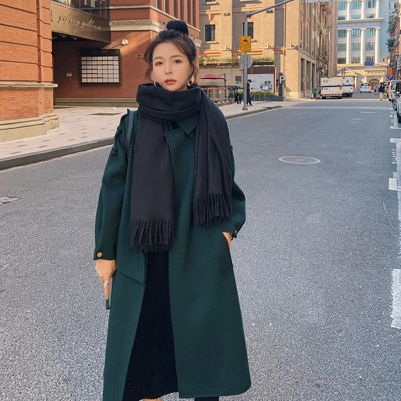 Mid-length Woolen Coat