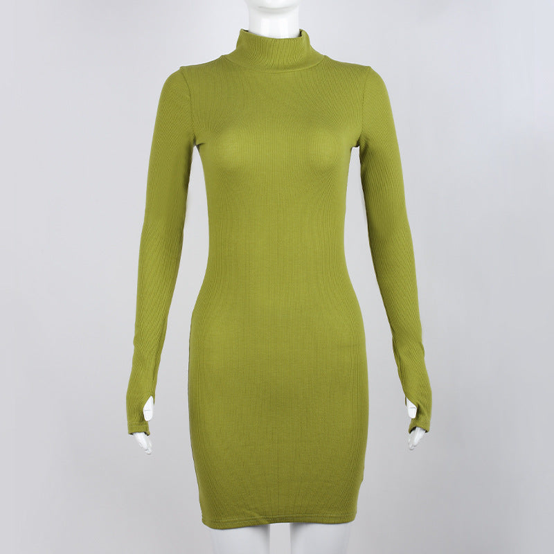 Turtleneck Sheath Dress