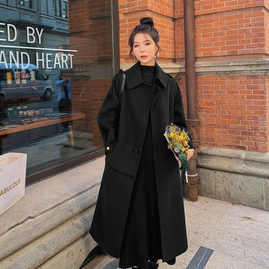 Mid-length Woolen Coat