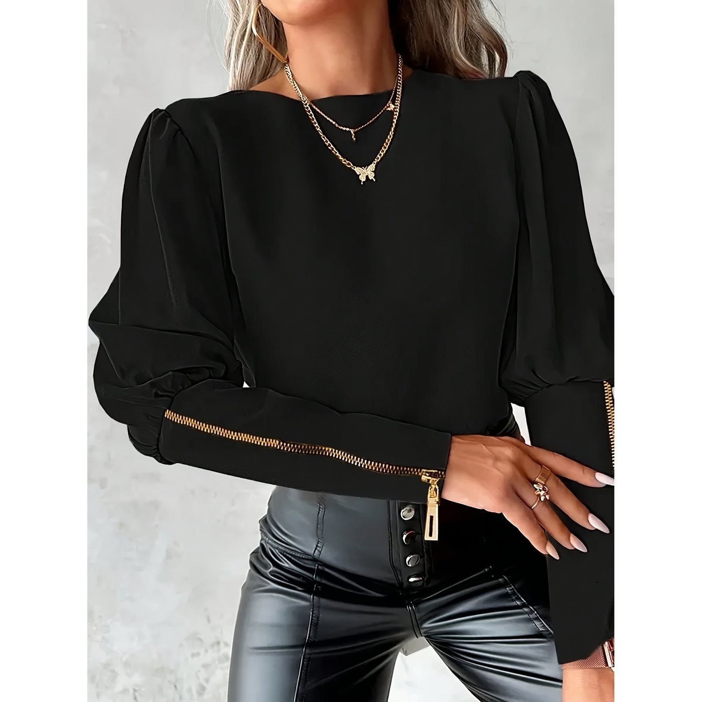 Long Sleeve Zip Top