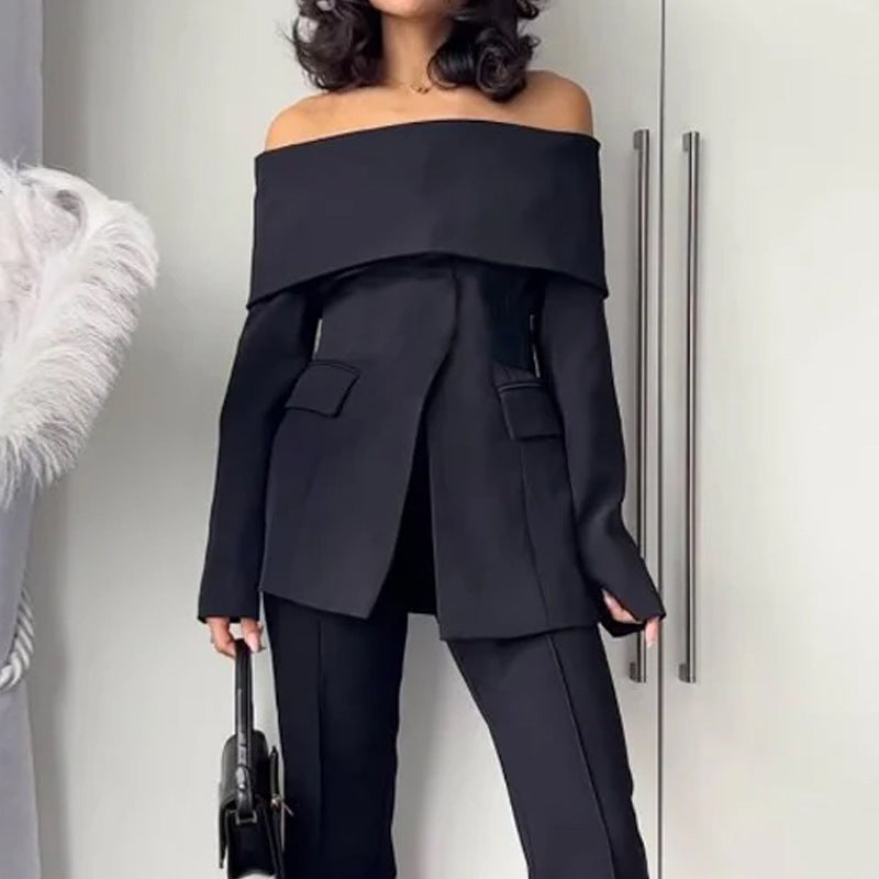 Offset Suits OFF-SHOULDER SUIT – Carebleu